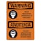Signmission OSHA Sign, Wear Breathing Apparatus Bilingual, 10in X 7in Rigid Plastic, 10" W, 7" H, Landscape OS-WS-P-710-L-12903 - alternate 1